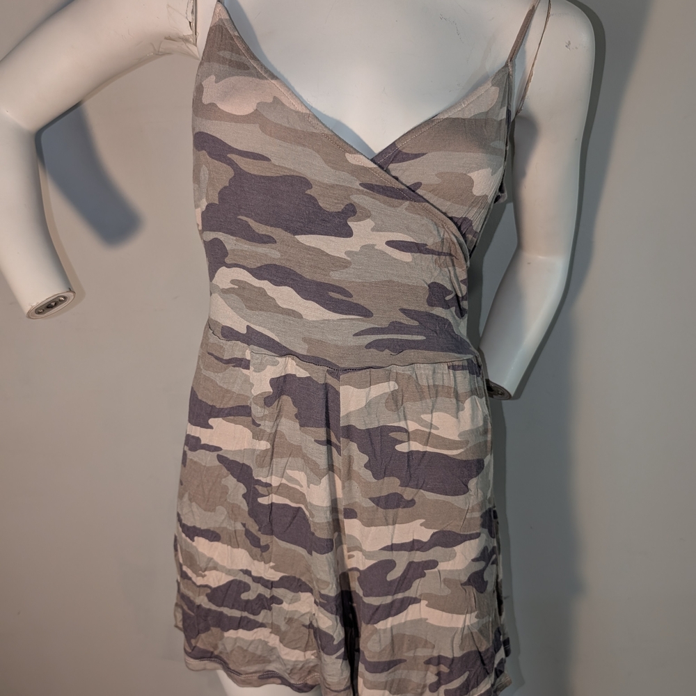 Camouflage Print Romper